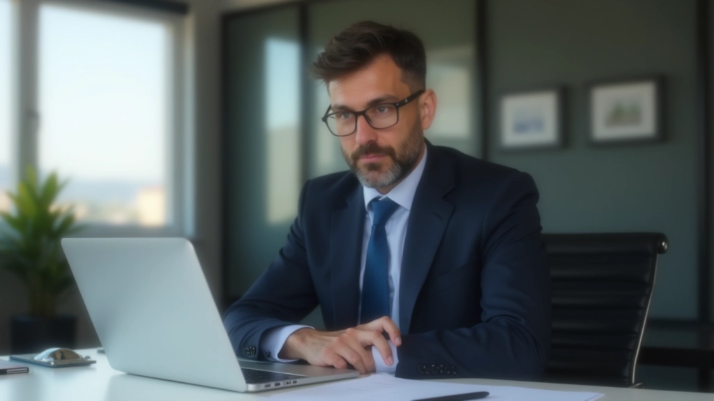 Pojistný agent sedící u stolu s kalkulačkou a pojistkovými dokumenty, vysvětlující možnosti klientovi